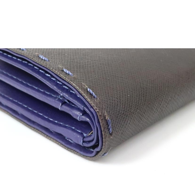 KATHARINE HAMNETT キャサリンハムネット/二つ折り財布 ダークブラウン//SAランク/65