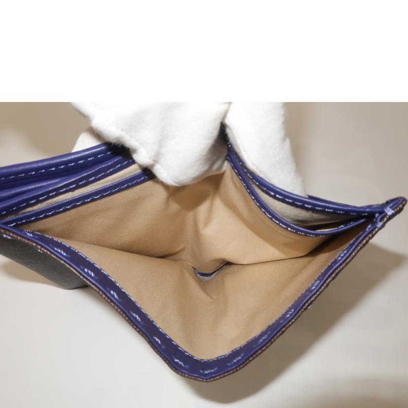 KATHARINE HAMNETT キャサリンハムネット/二つ折り財布 ダークブラウン//SAランク/65