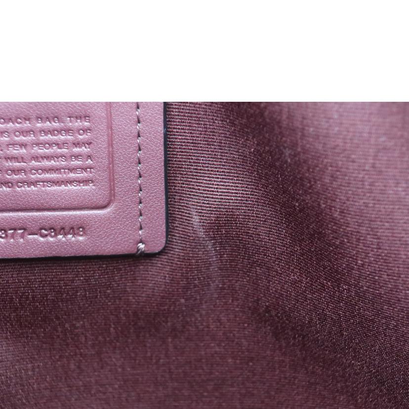 COACH コーチ/デンプシー キャリーオール シグネチャー ジャカード ウィズ ストライプ アンドコーチ パッチ 2WAY ダークレッド/C8448//Aランク/65