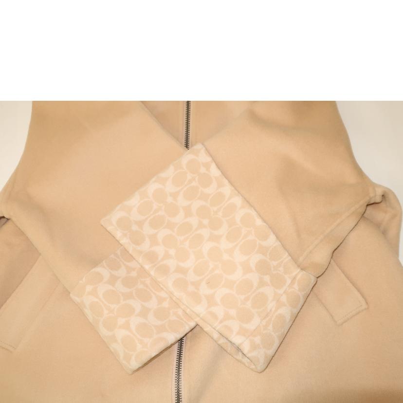 COACH コーチ/ウールポンチョ コート ケープ シグネチャー M/Lサイズ ベージュ/CL278//Aランク/65