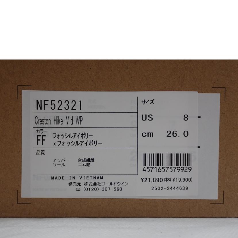 THE NORTH FACE ノースフェイス/THE NORTH FACE Creston Hike Mid WP/NF52321//26.0cm/Aランク/62