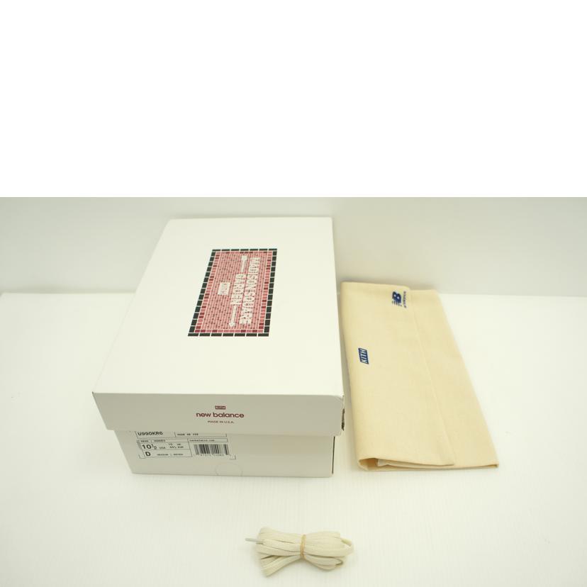 NB×KITH×MSG ニューバランス×キス×マディソン・スクエア・ガーデン/キス×マディソン・スクエア・ガーデン/ネイビー/USA製/U990KR6//サイズ:28.5cm/ABランク/75