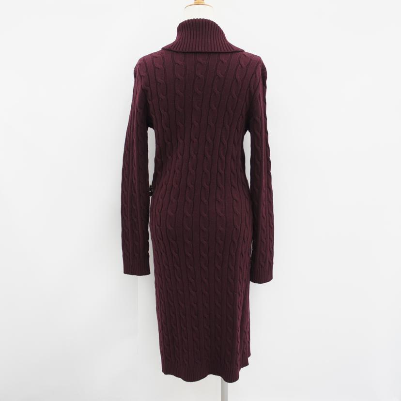 LAUREN RALPHLAUREN ローレンラルフローレン/ケーブルニットバックルトリムセータードレス/200808259003//Aランク/09