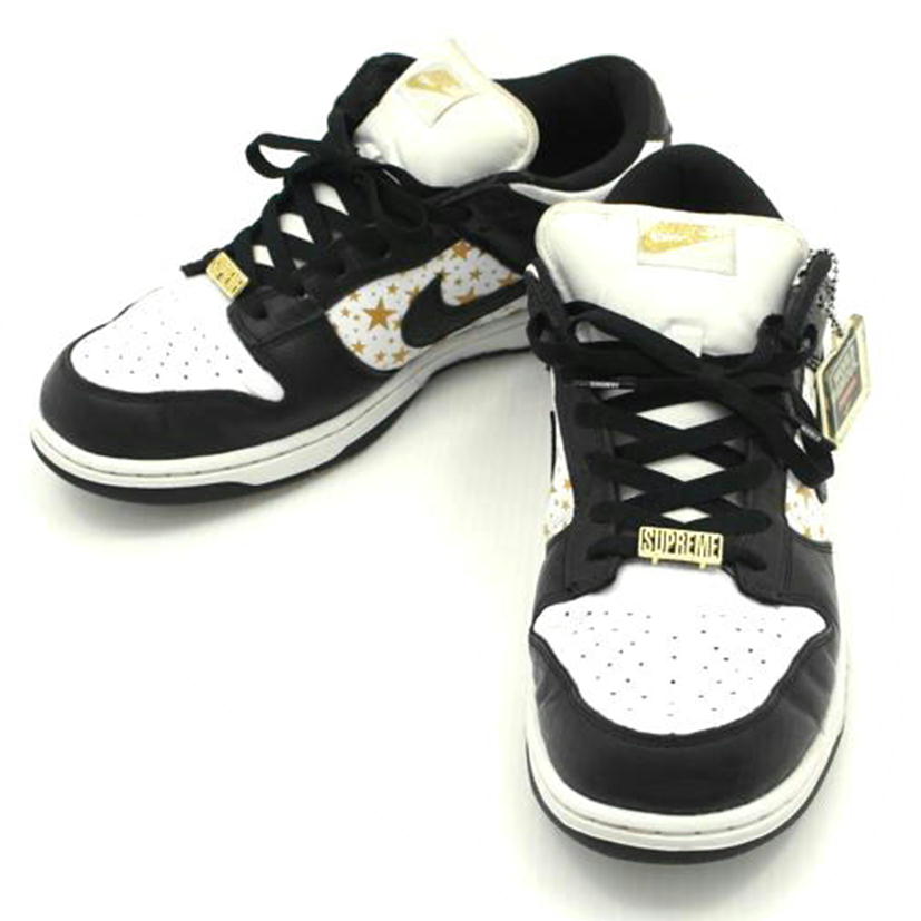 NIKE×Supreme ナイキ×シュプリーム/SBダンクローゴールドスターズ/ホワイト/ブラック/DH3228-102//サイズ:28cm/Bランク/75
