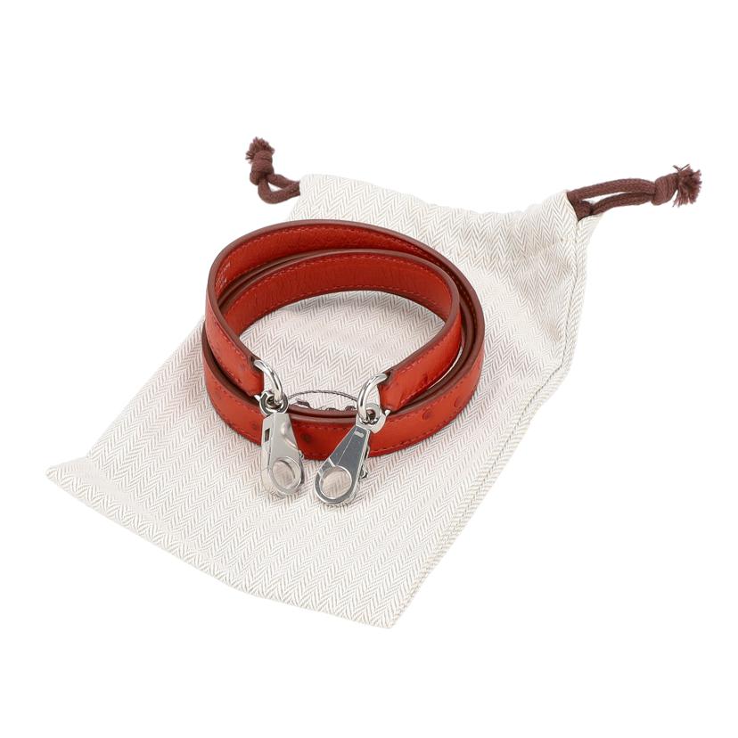 HERMES エルメス/ケリー28/オーストリッチ・オランジュ/シルバー金具/001859CC//□A刻*/SAランク/24