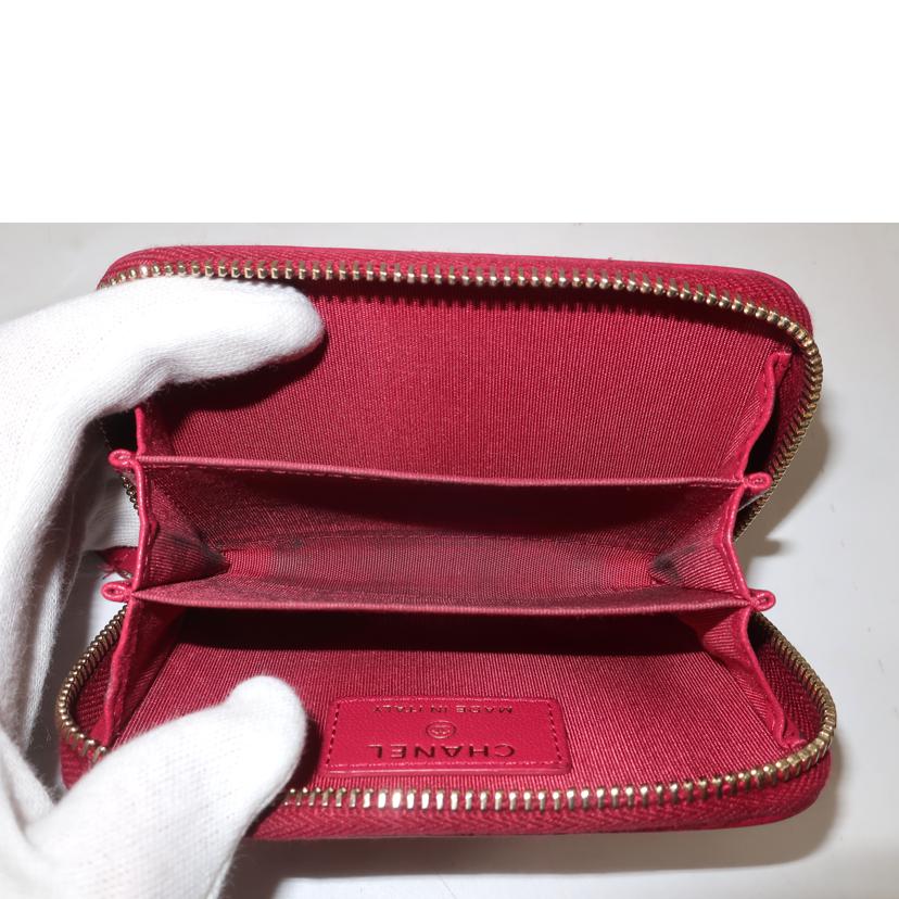 CHANEL シャネル/ココマーク マドモアゼル ラムスキン コインケース 小銭入れ ホットピンク//Bランク/65