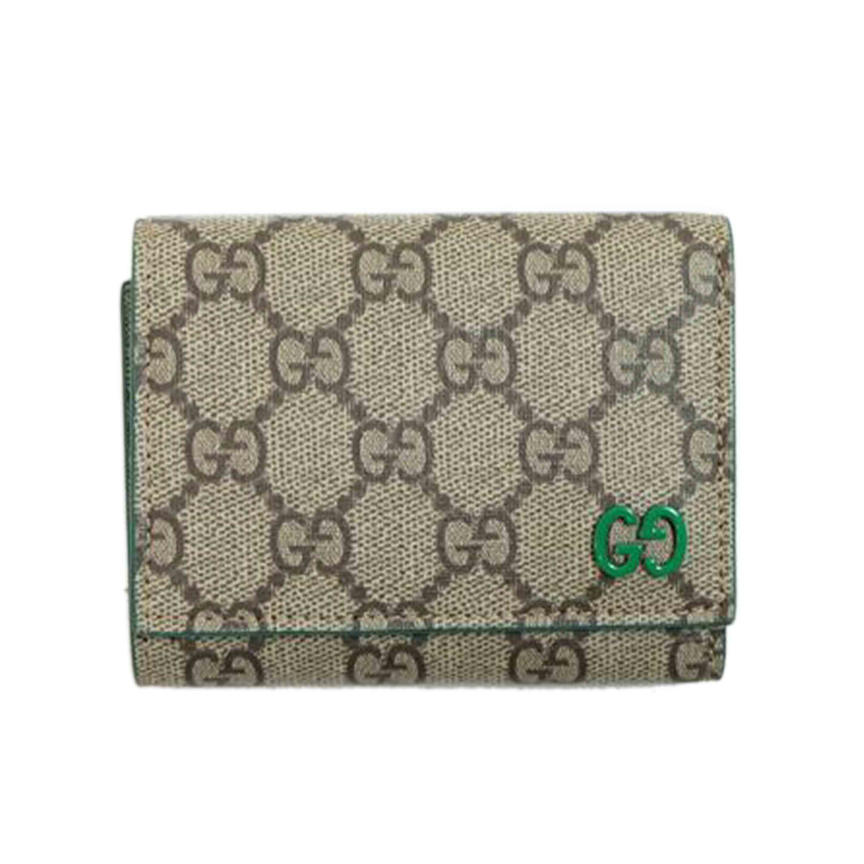 GUCCI グッチ/GGスプリームGGディティールコンパクトウォレット/769225//205*/Aランク/71