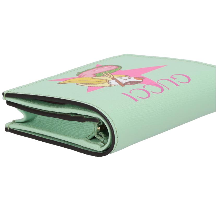 GUCCI グッチ/ばなにゃコラボ スター桜餅 二つ折り財布/701009//206*/Aランク/09