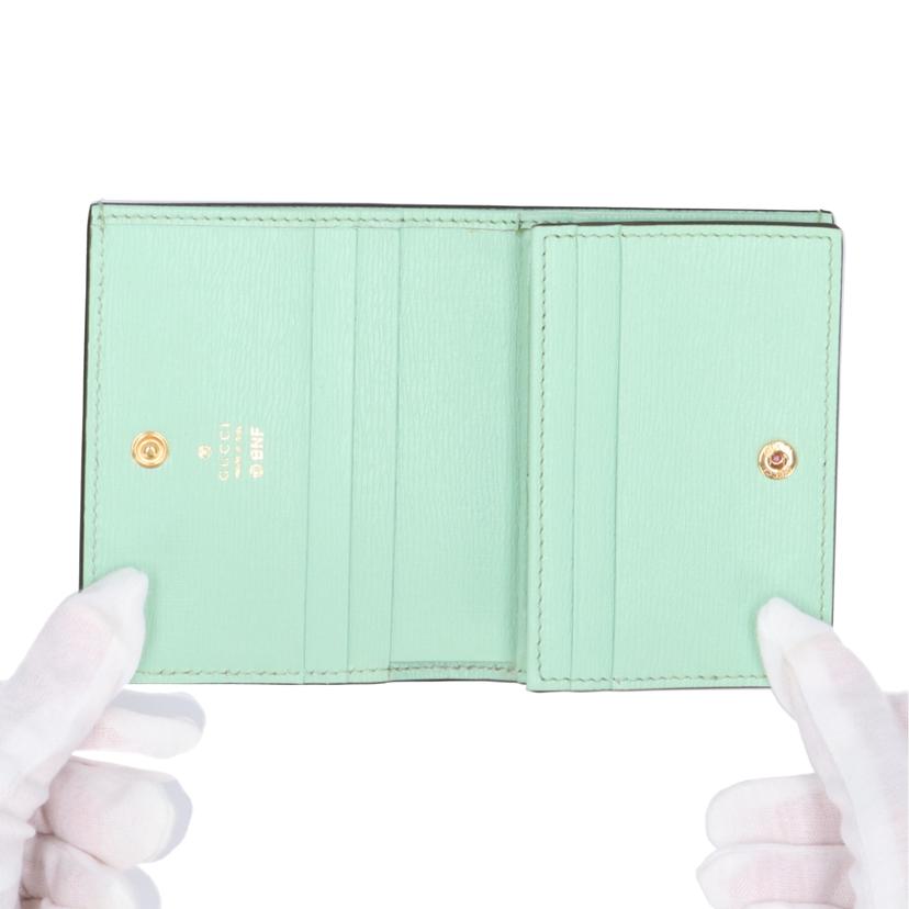 GUCCI グッチ/ばなにゃコラボ スター桜餅 二つ折り財布/701009//206*/Aランク/09