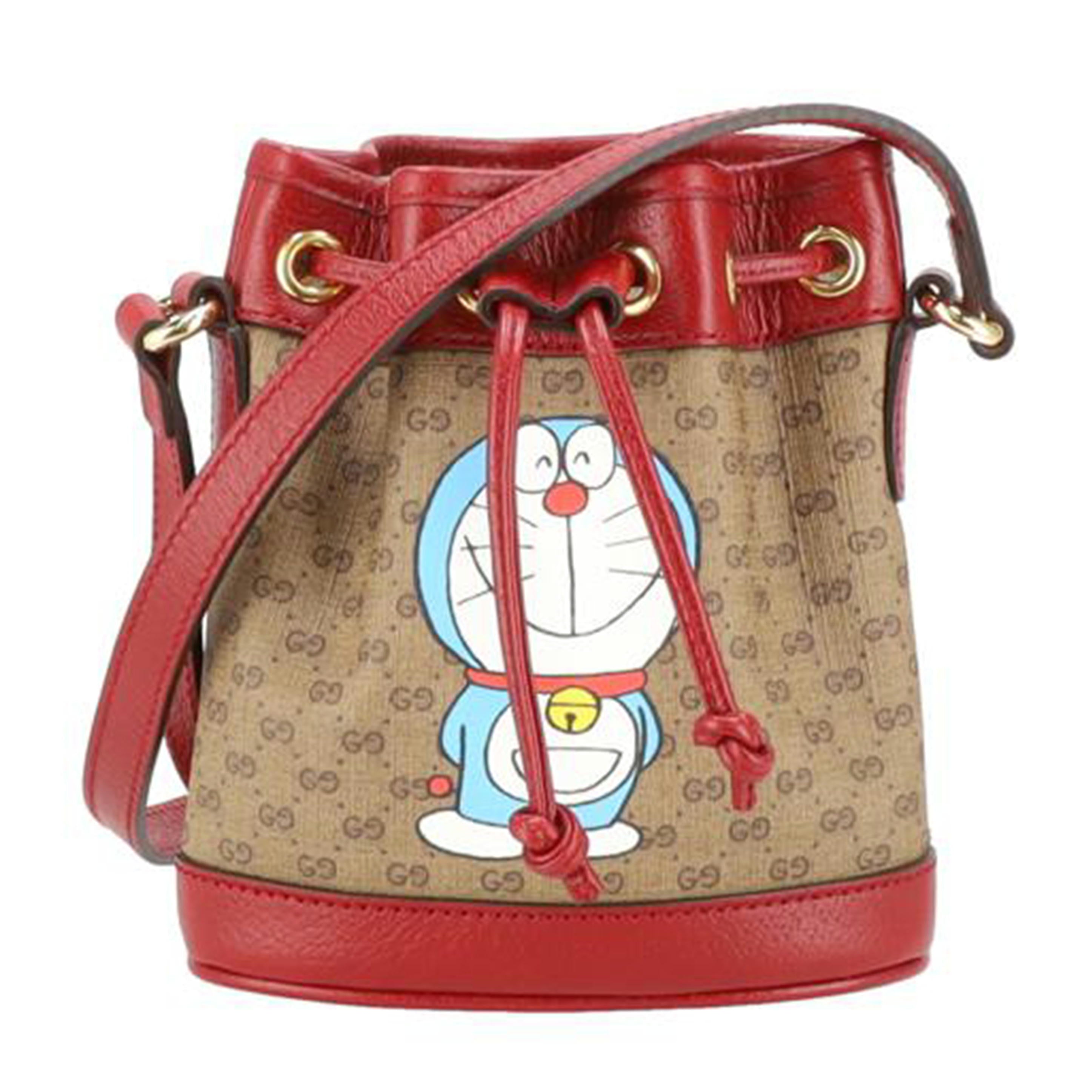 GUCCI グッチ/マイクロGGミニバケット/ドラえもんコラボ/647801//520***/Aランク/24