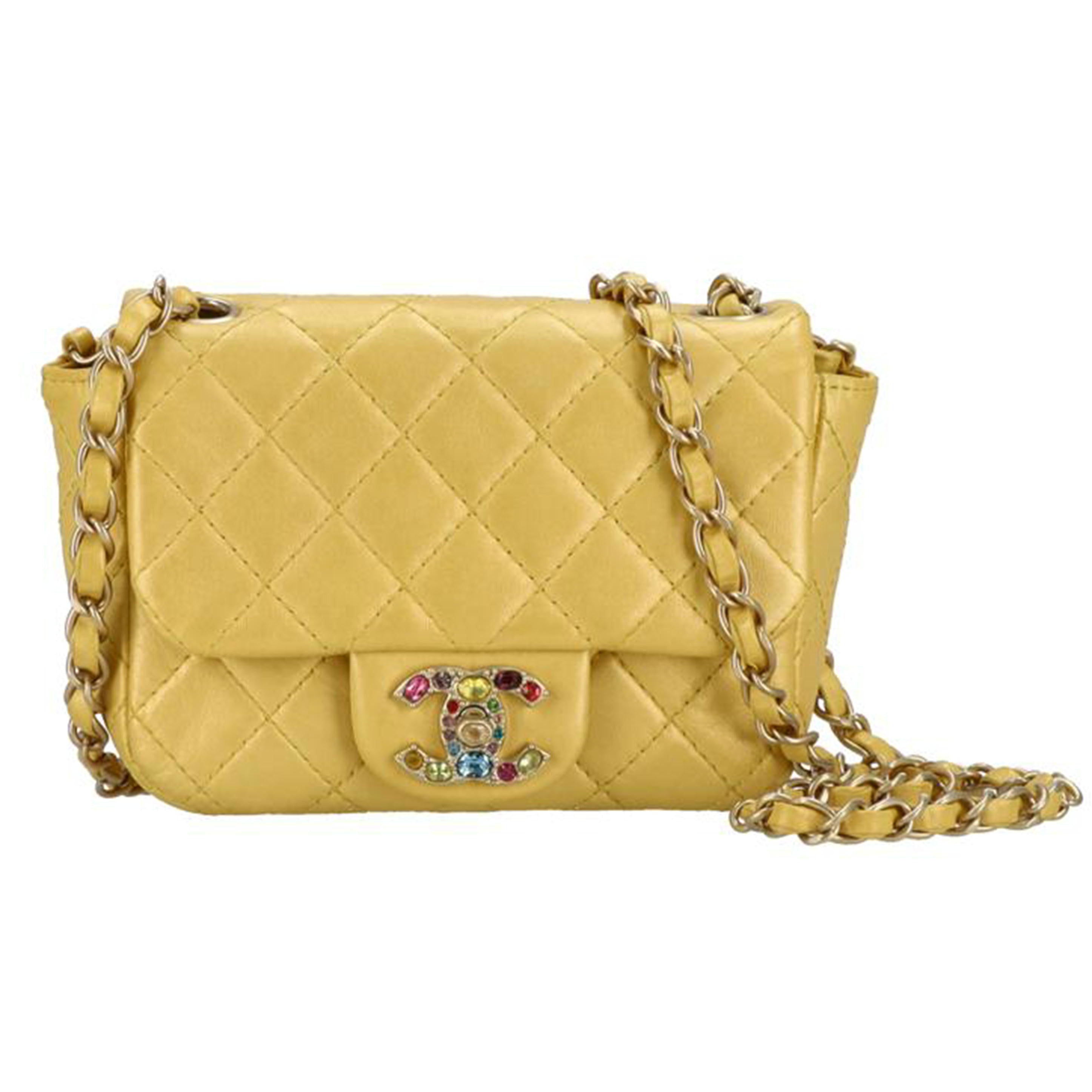 CHANEL シャネル/マトラッセ/ビジューココマークミニショルダー/ラム//146*****/Aランク/24