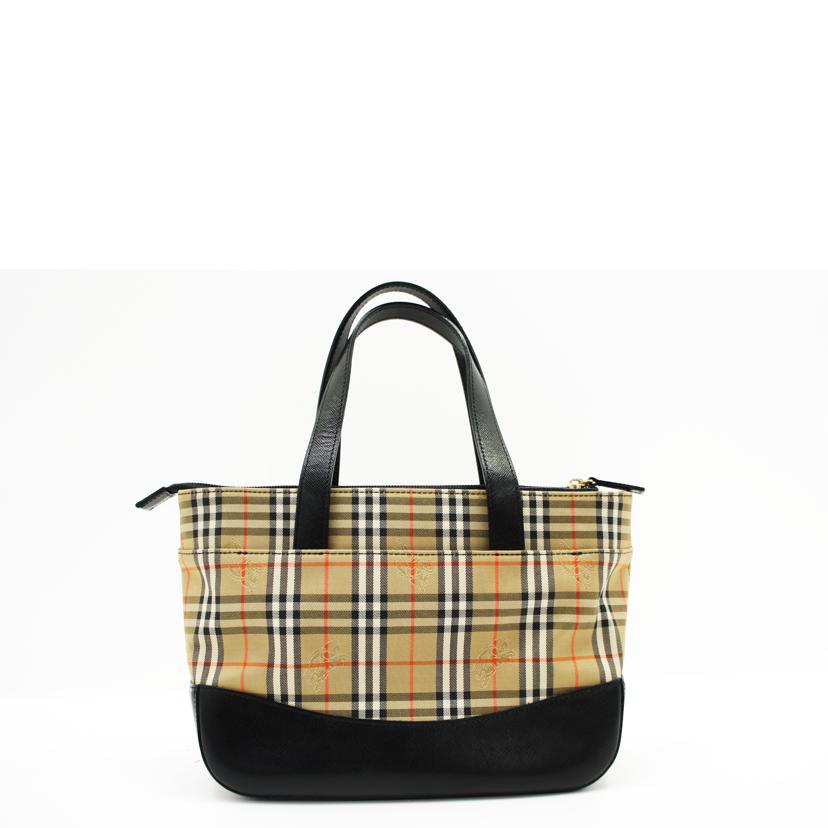 BURBERRY バーバリー/ノバチェック柄キャンバスハンドBE/BK//ABランク/75