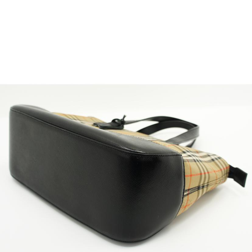 BURBERRY バーバリー/ノバチェック柄キャンバスハンドBE/BK//ABランク/75