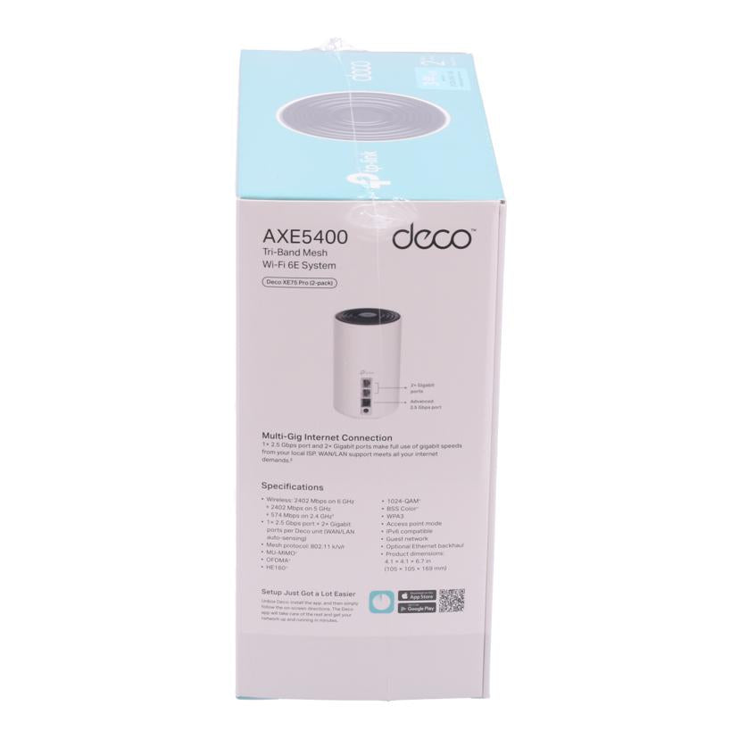 TP-Link TPリンク /無線ルーター Wi-Fi6E/Deco XE75 Pro AXE5400//2248043X00240/Sランク/05