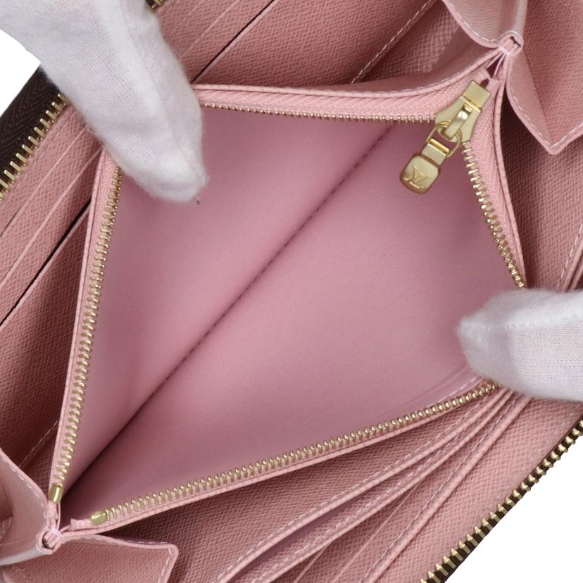 LV ルイヴィトン/ジッピー・ウォレット/モノグラム/ローズバレリーヌ/M41894//RFI*/Aランク/75