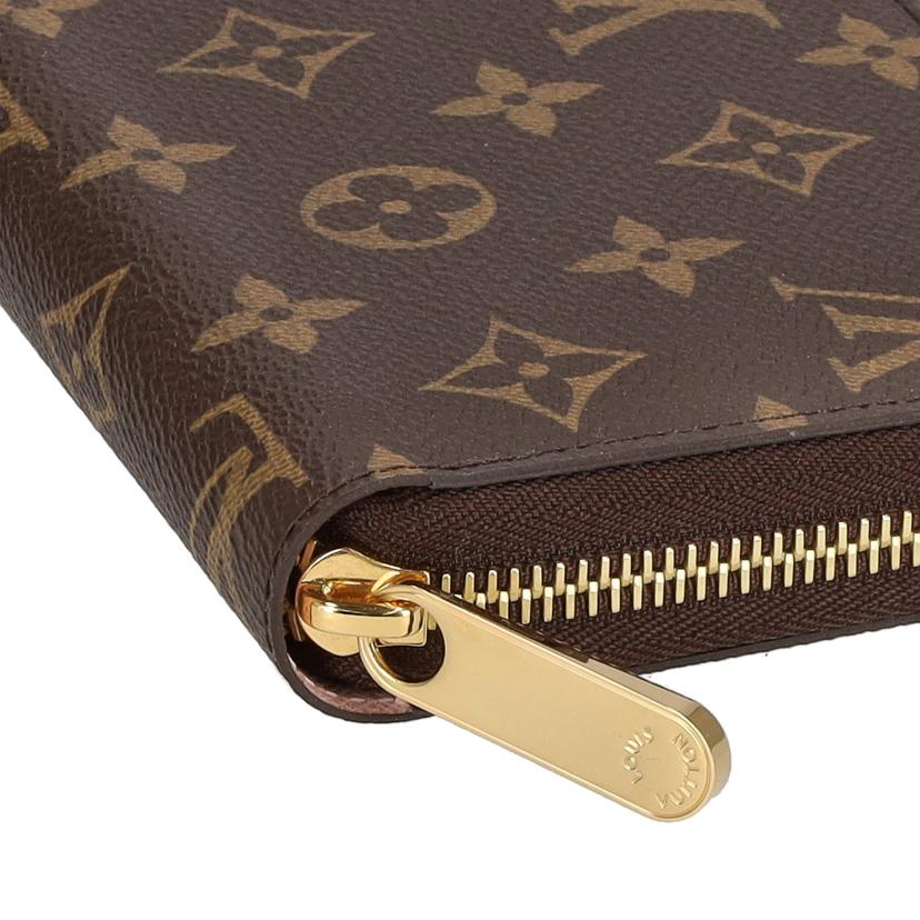 LV ルイヴィトン/ジッピー・ウォレット/モノグラム/ローズバレリーヌ/M41894//RFI*/Aランク/75