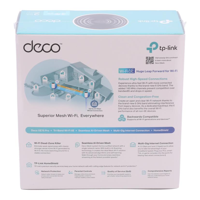 TP-Link TPリンク /無線ルーター Wi-Fi6E/Deco XE75 Pro AXE5400//22492R3X00136/Sランク/05