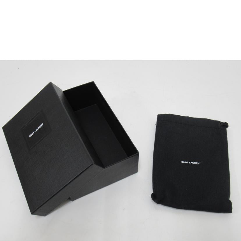 SAINT LAURENT/二つ折り財布/YSLロゴ・レザー/GUF403723//031*/Bランク/63