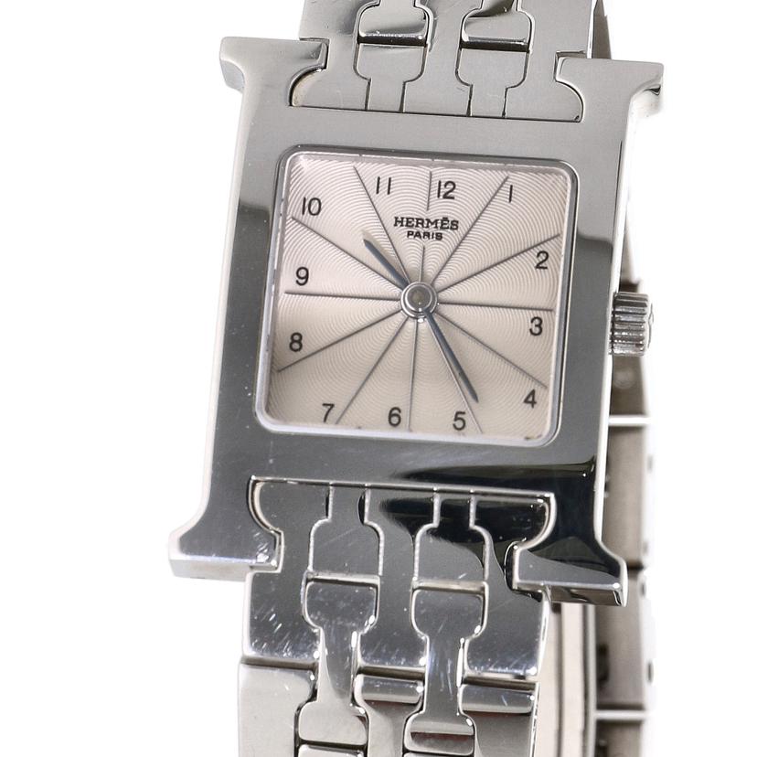 HERMES エルメス/Hウォッチ/ピンク文字盤/クオーツ/HH1.210//219****/Aランク/69