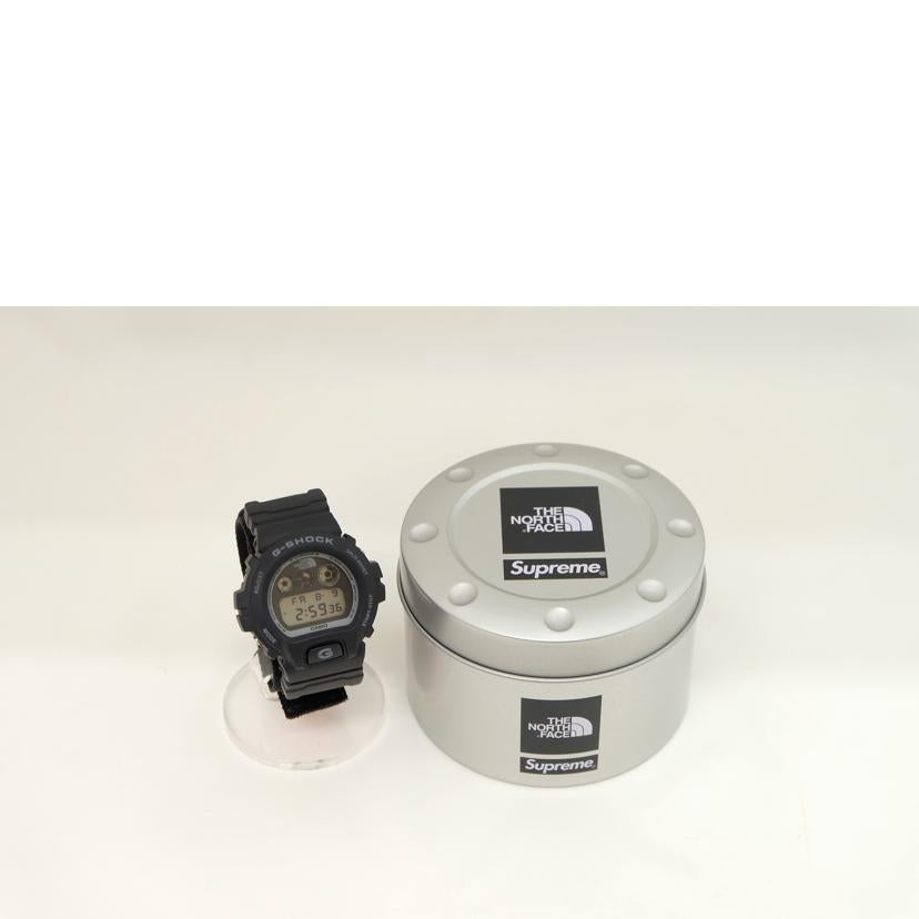 CASIO シュプリーム×ノースフェイス/G-SHOCK×ノース/シュプリームコラボ/DW6900-NW//Aランク/71
