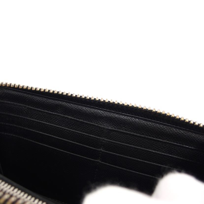 COACH コーチ クロスグレイン レザー アコーディオンジップ/ラウンドファスナー長財布/フラワープリント/52777//L14**/Bランク/04