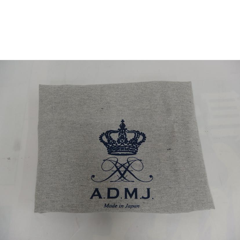 ADMJ エーディーエムジェイ/ADMJ スワロスキー レザーミニトートバック/ブラック//ABランク/82