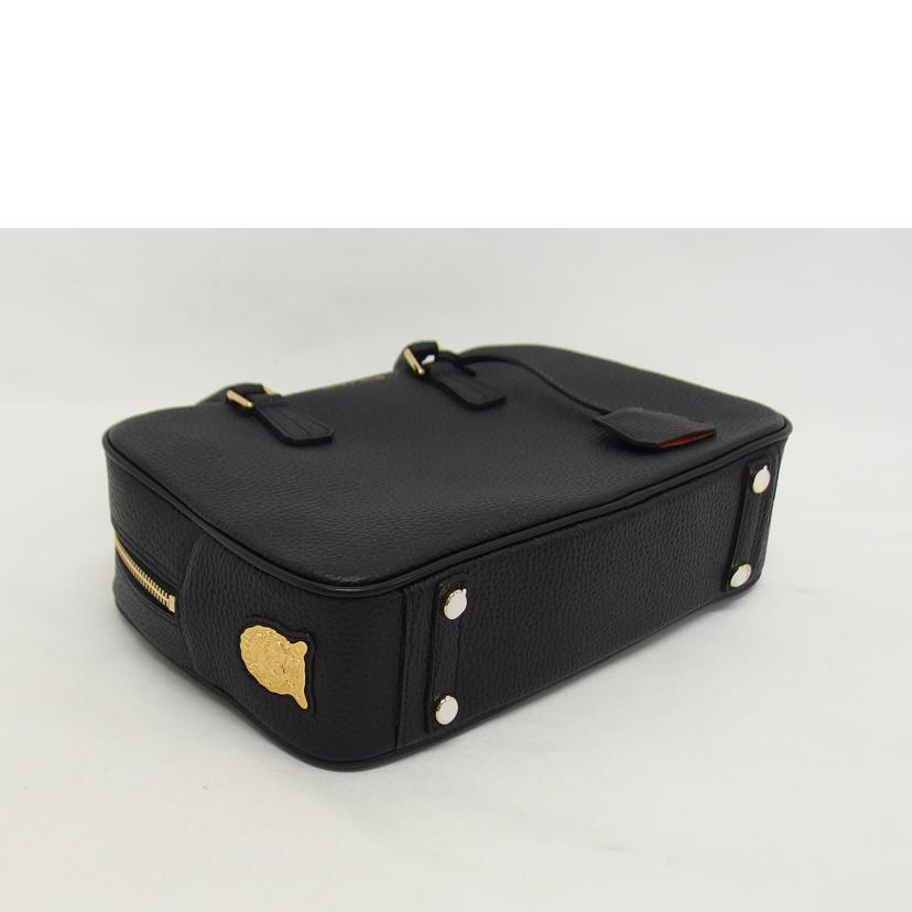 A.D.M.J. エーディーエムジェイ/シュリンクレザー/ボストンバッグ/ブラック//Aランク/04