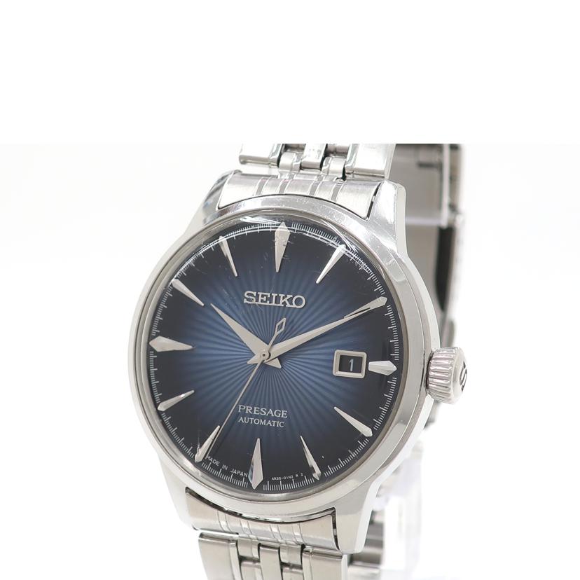 SEIKO セイコー/プレサージュ オートマチック 風防キズ ベルト社外品/4R35-01T0//785***/Bランク/65