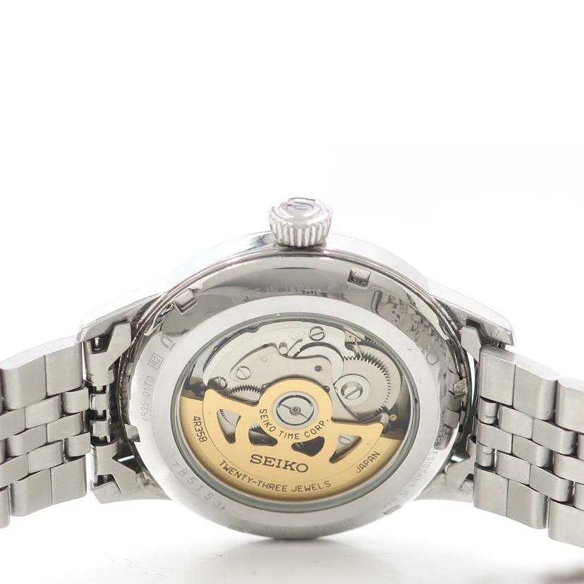 SEIKO セイコー/プレサージュ オートマチック 風防キズ ベルト社外品/4R35-01T0//785***/Bランク/65