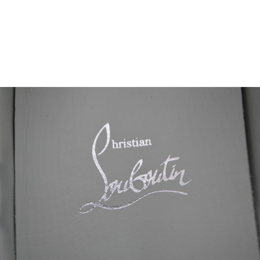 C.Louboutin クリスチャンルブタン/セーラーボートホワイトレザースリッポン/24.5cm/1230214//ABランク/89