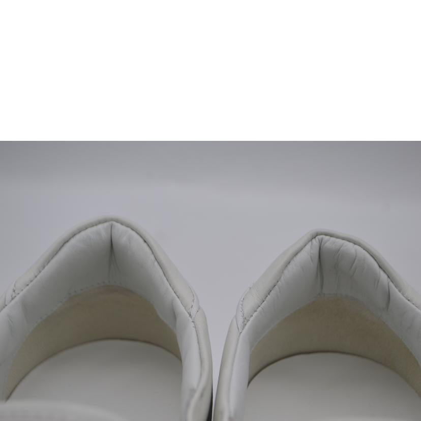 C.Louboutin クリスチャンルブタン/セーラーボートホワイトレザースリッポン/24.5cm/1230214//ABランク/89