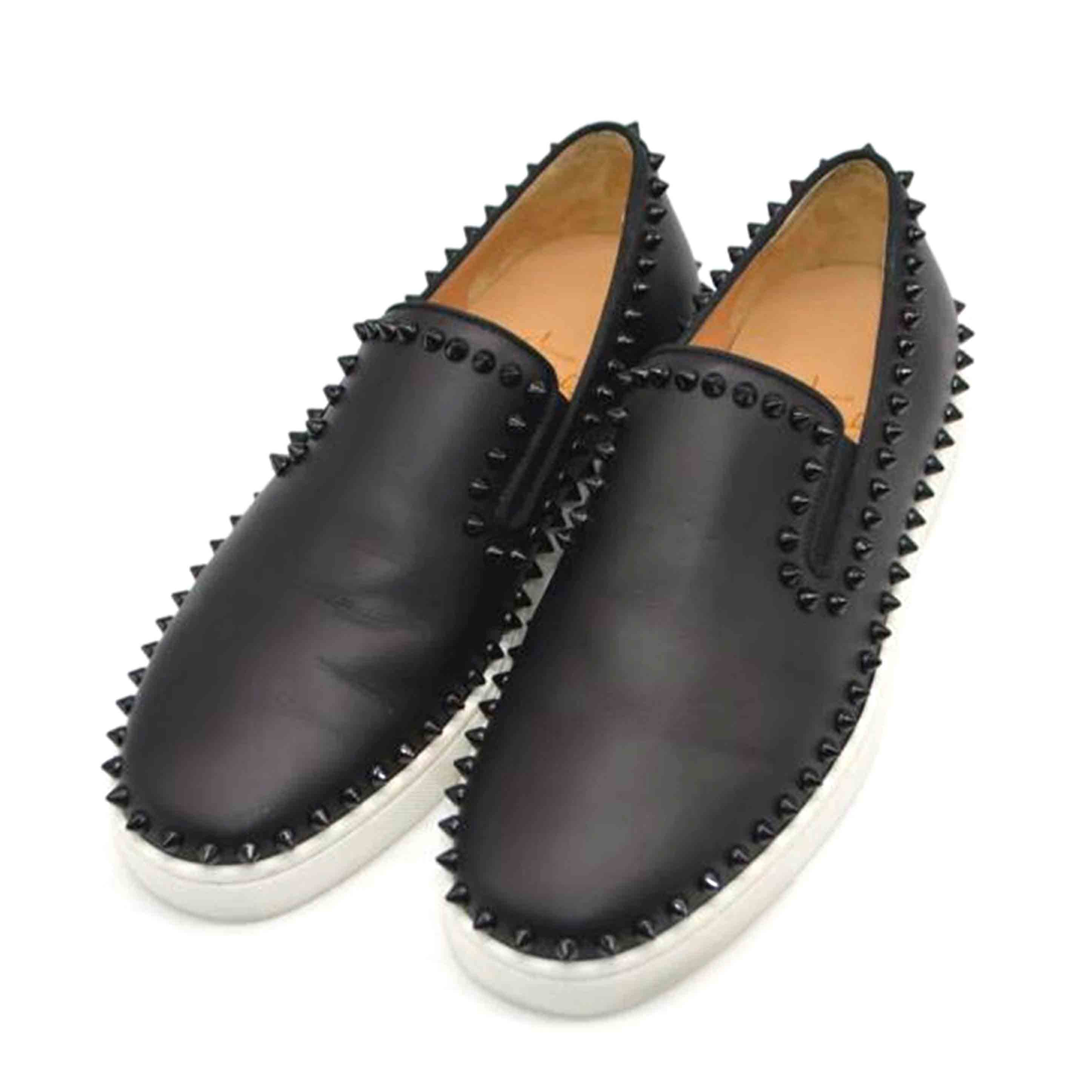 C.Louboutin クリスチャンルブタン/スパイクスタッズレザースリッポン/26.5cm/3130344//ABランク/89