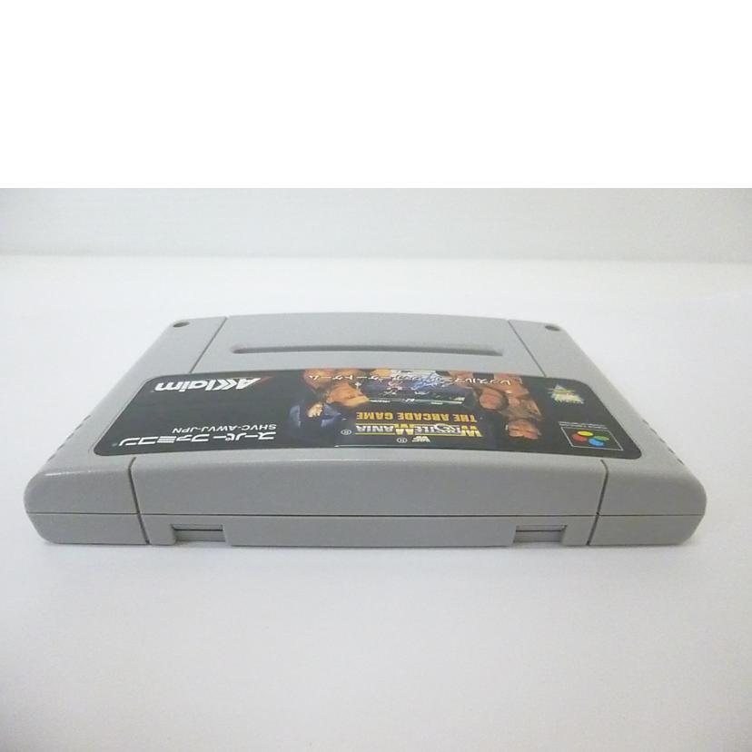 Aklaim JAPAN アクレイムジャパン/SFC WWF レッスルマニア ジ・アーケードゲーム/SHVC-AWVJ-JPN//ABランク/88
