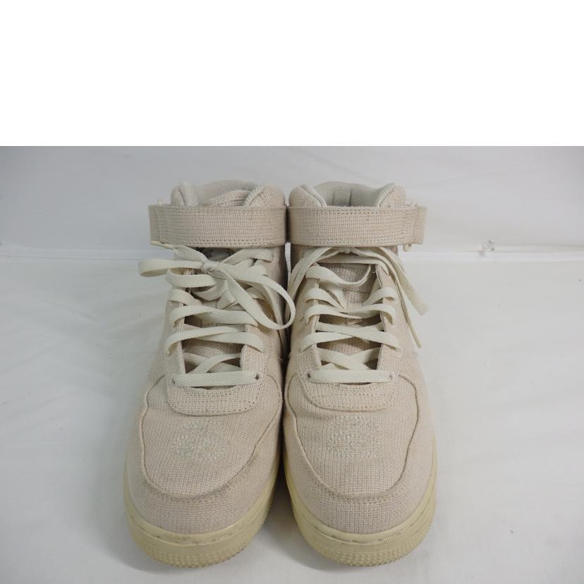 NIKE×STUSSY ナイキ/AIR FORCE1 MID/27.0cm/DJ7841-200//Cランク/84