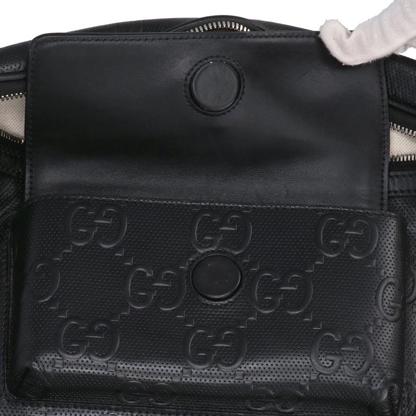 GUCCI/GGエンボスレザーベルトバッグ/6450931W3CN//525***/Bランク/24