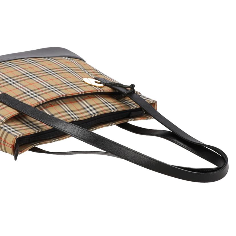 BURBERRY バーバリー/ヘイマーケットチェック シャドウホース ショルダー ハンドバッグ //Aランク/24