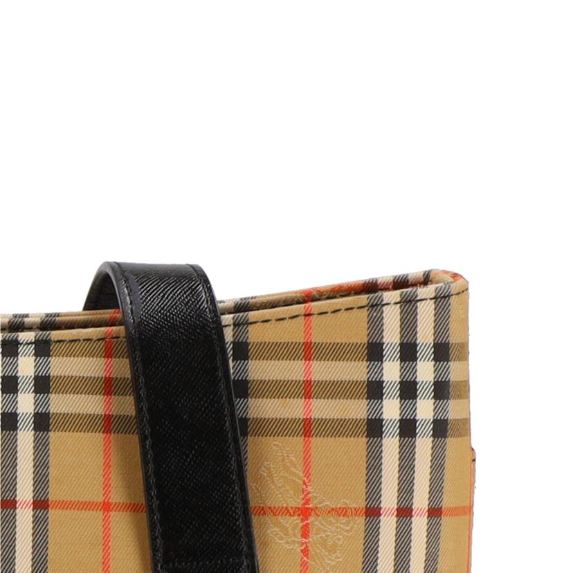 BURBERRY バーバリー/ヘイマーケットチェック シャドウホース ショルダー ハンドバッグ //Aランク/24