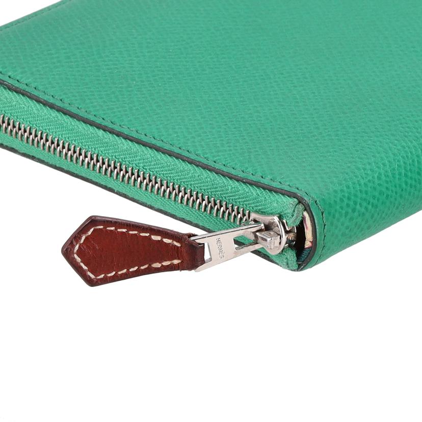 HERMES エルメス/アザップロングシルクイン/エプソン/ミント/H083084CKAB//Z刻印*********/ABランク/24