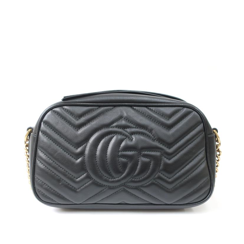 GUCCI グッチ/マーモントショルダーバッグ ブラック/447632//ABランク/65