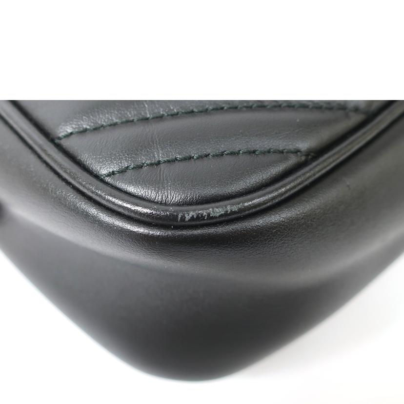 GUCCI グッチ/マーモントショルダーバッグ ブラック/447632//ABランク/65