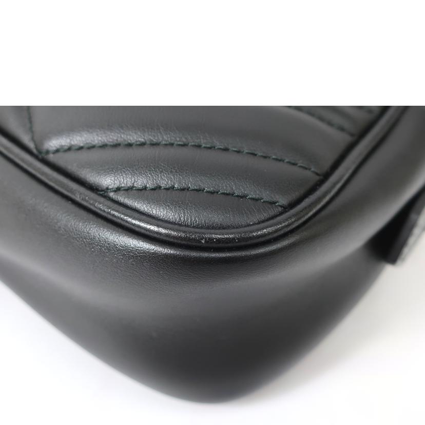 GUCCI グッチ/マーモントショルダーバッグ ブラック/447632//ABランク/65