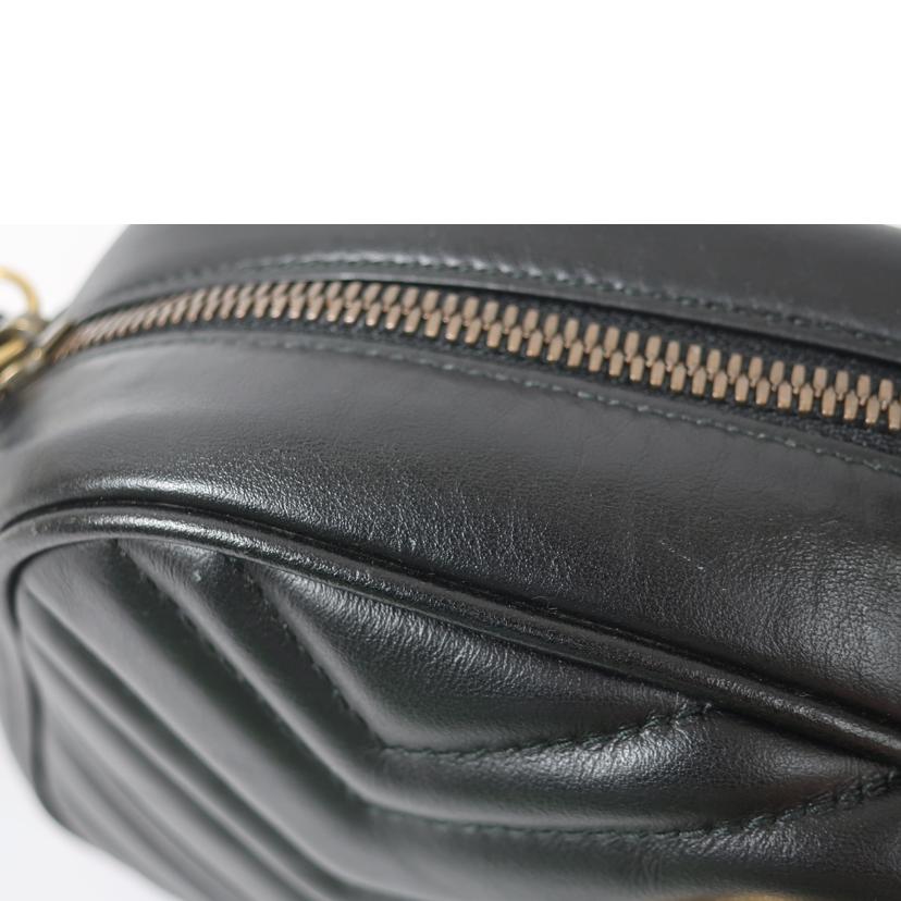 GUCCI グッチ/マーモントショルダーバッグ ブラック/447632//ABランク/65