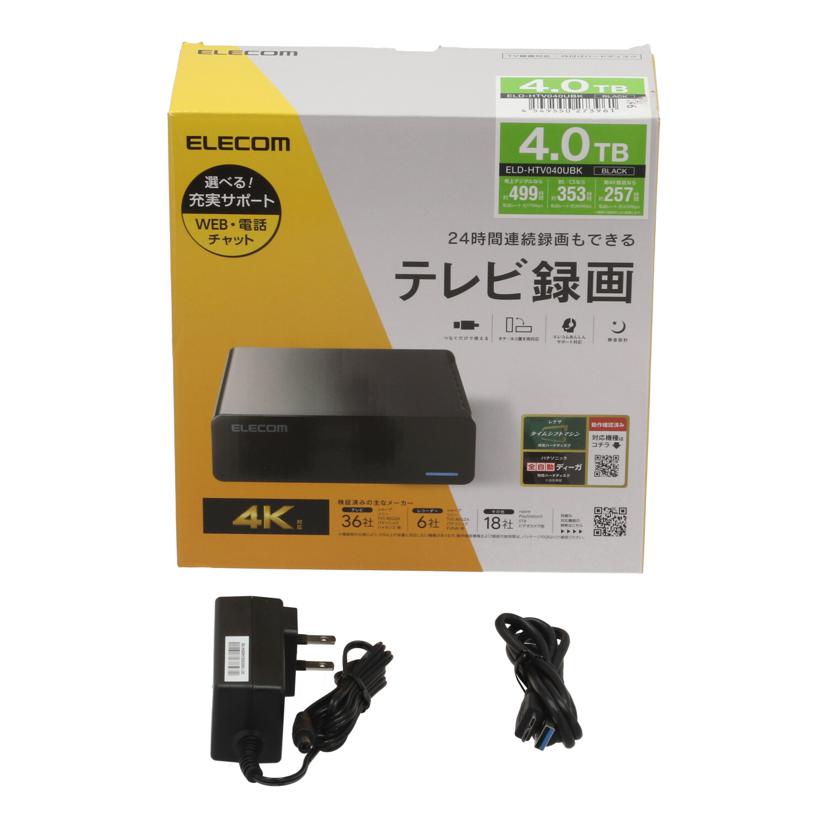 ELECOM エレコム /外付けHDD 4TB/ELD-HTV040UBK//249F01531454S1/ABランク/62