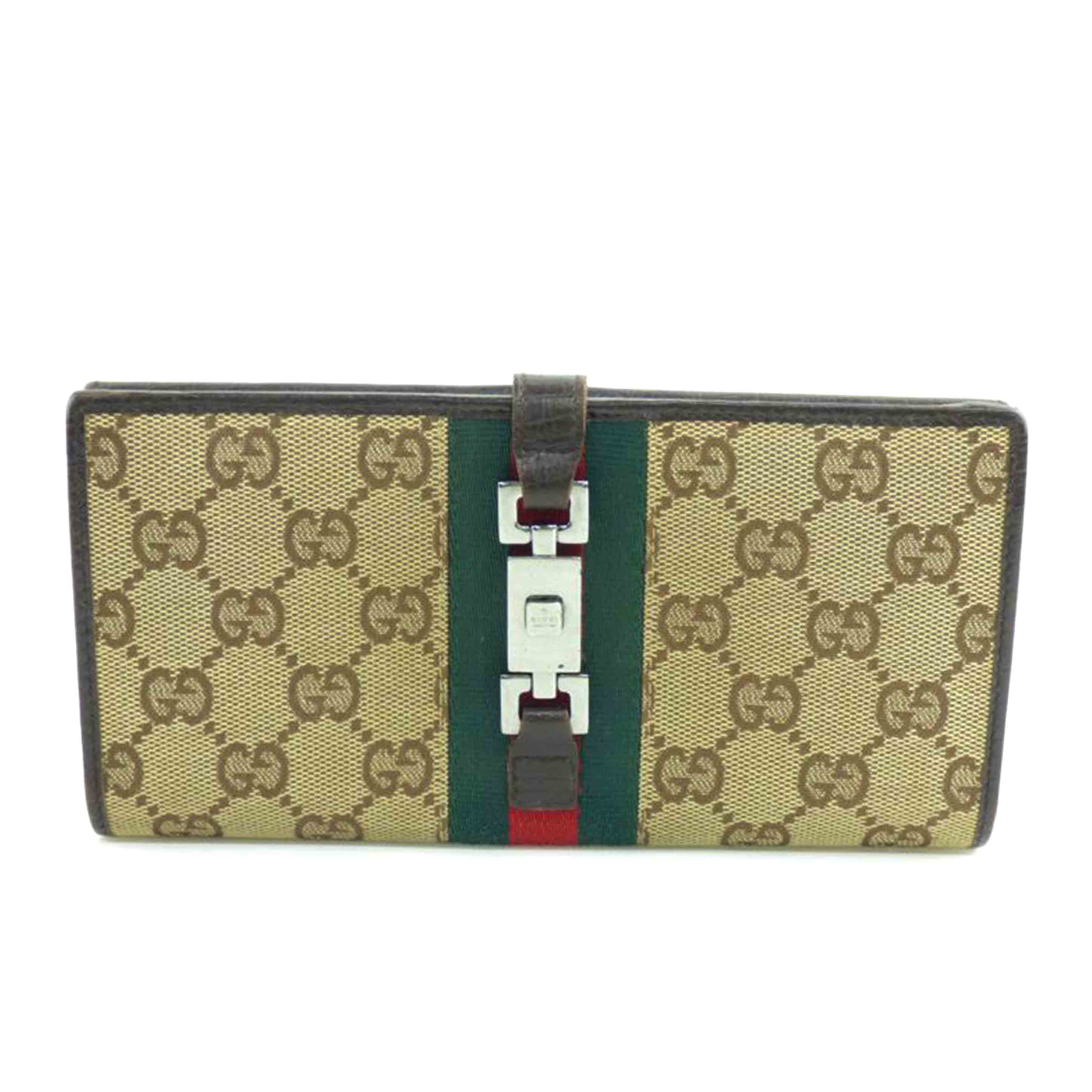 GUCCI グッチ/GGキャンバスレザー長財布/05479 //206*/Bランク/64