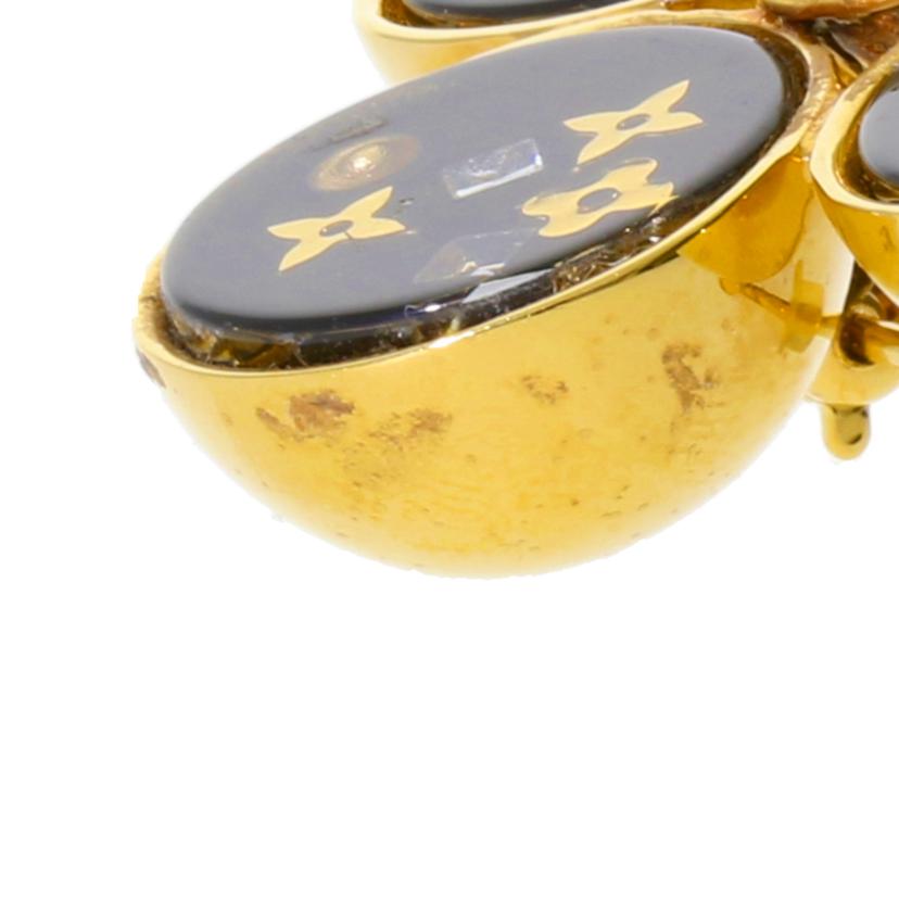 LV ルイヴィトン/LV/ブローチ/ゴールド金具×黒/M65280//GP0***/ABランク/75