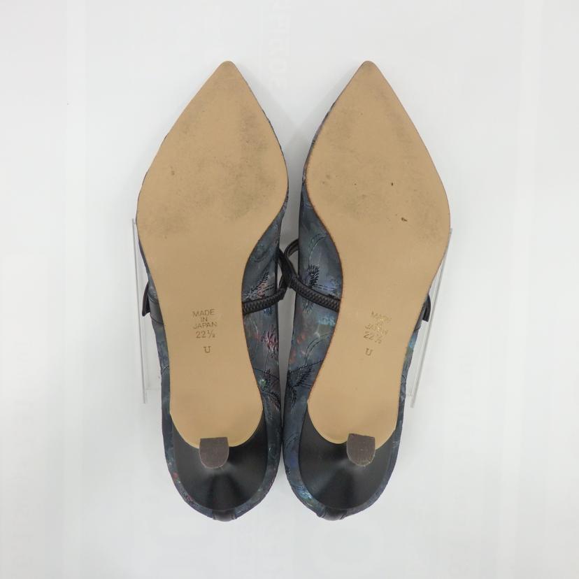 DAIANA ダイアナ/メリージェーン クロブーケプリント シシュウチュール パンプス//ABランク/77