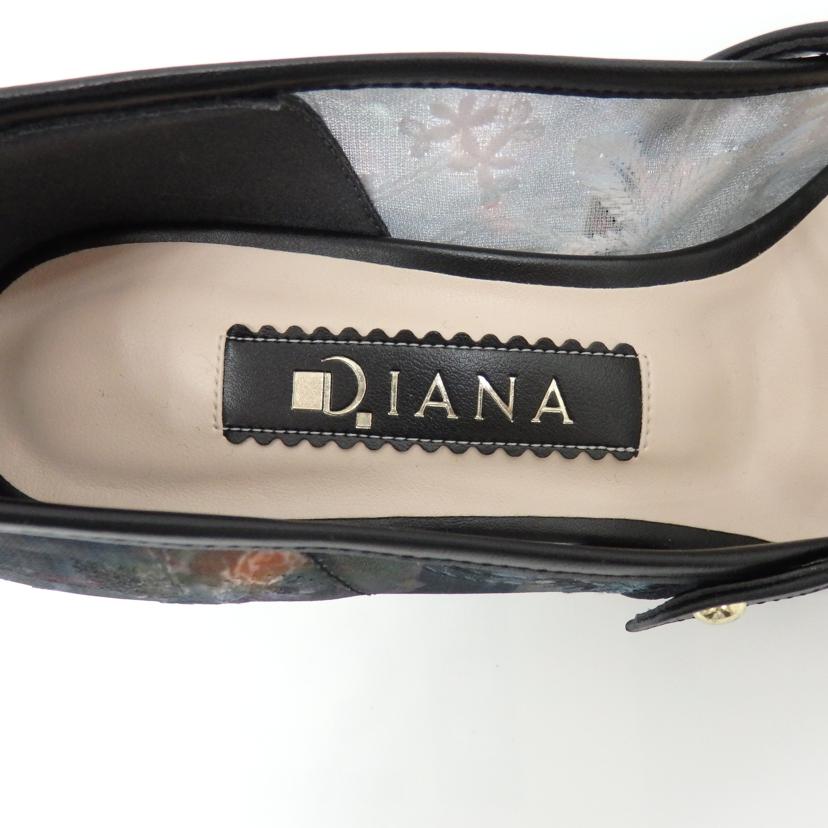 DAIANA ダイアナ/メリージェーン クロブーケプリント シシュウチュール パンプス//ABランク/77