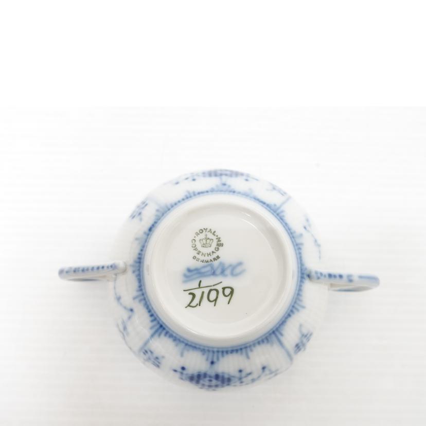 ROYAL COPENHAGEN ロイヤルコペンハーゲン/スープカップ&ソーサー①/ブルーフルーテッドプレイン//ABランク/88