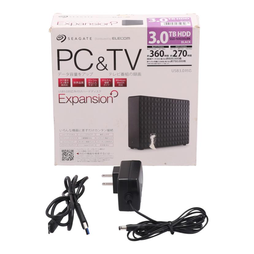 SEA GATE ELECOM シーゲート /外付けHDD 3TB/SGD-NX030UBK//2A06C167/Bランク/62
