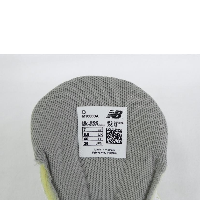 new balance ニューバランス/ニューバランス/M1000 メンズスニーカー オフホワイト×ブルー/M1000CA//ABランク/81